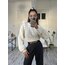Roger Kent Basic Örgü Detaylı Oversize Boyfriend Kazak