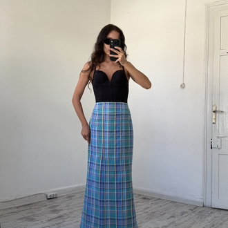 Irina Exclusive Seri Maxi Viscose Cotton Dokuma Maxi Etek