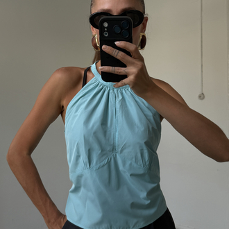 Custom Made Soft Tafta Sırt Detaylı Bluz