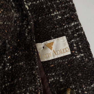 Lady Adler %65 Yün Kalın Dokuma Premium Kaşe Kaban