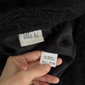 Elle Bi Tasarım Ürünü Kemerli %75 Mohair %25 Merinos Maxi Yelek