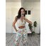 %100 Cotton Denim Dokuma Floral Harlem Pantolon