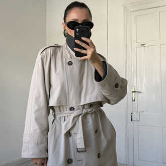 Alman Üretim İçi Polar Kaplama 3 Mevsim Trenchcoat