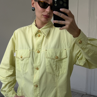 Laurel Aslan Düğme Detaylı Denim Kumaşlı Premium Ceket Gömlek