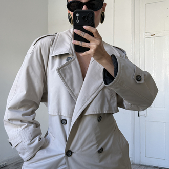 Alman Üretim İçi Polar Kaplama 3 Mevsim Trenchcoat