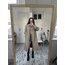 Del mod International Özel Nino Kumaş (Rüzgarlık Yağmurluk) Yaka Detaylı Trenchcoat