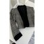 Kaşe Dokulu Hand Tailored Kadife Yaka Crop Blazer