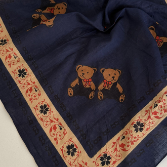 Teddy Bear 90s Alman %100 Cotton Fular
