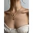Sun & Moon 18k Gold Pl. Premium Çelik Kolye