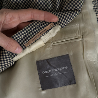 Paco Rabbane Paris %100 Yün Dokuma Exclusive Unisex Blazer