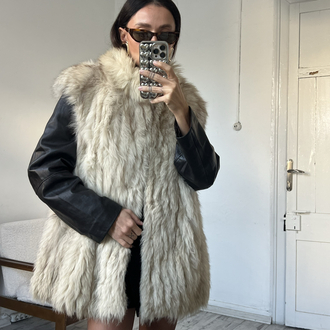 White Fox %100 Gerçek Kürk Ultra Yumuşak Ve Hafif Dokulu Yelek