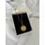 Sun&Moon Özel Üretim Çelik Üzeri 18k Nikelajlı Altın Kaplama Kolye