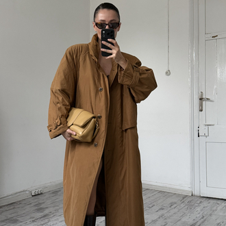 Signe Incognito İtalyan Süet Dokulu İçi Kalın Dolgulu Micro Seta Kaban