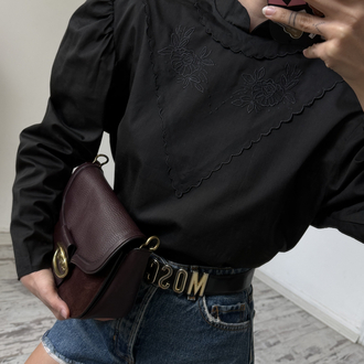 Orjinal Victorian Cotton Blend İşleme Detaylı Bluz