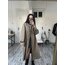 Del mod International Özel Nino Kumaş (Rüzgarlık Yağmurluk) Yaka Detaylı Trenchcoat