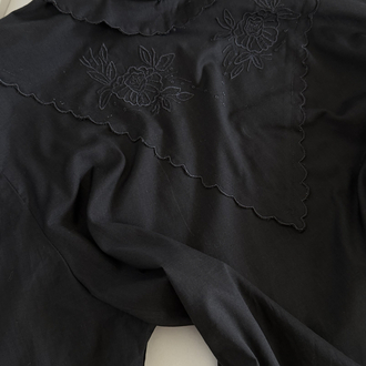 Orjinal Victorian Cotton Blend İşleme Detaylı Bluz