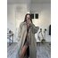 Herdas İçi Fermuarlı Çıkarılabilir Yün Astar Detaylı Maxi Boy Trenchcoat Kaban