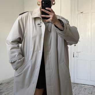 Alman Üretim İçi Dolgulu 3 Mevsim Maxi Trenchcoat