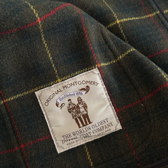 Original Montgomery England %70 Yün Çift Dokuma Kaban