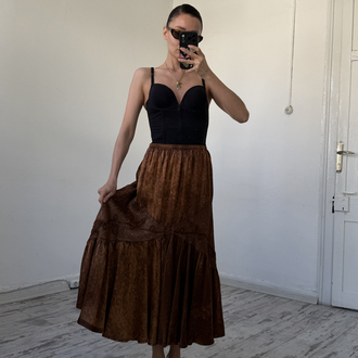 Une İtalyan Traditional %100 Viscose Premium Etek