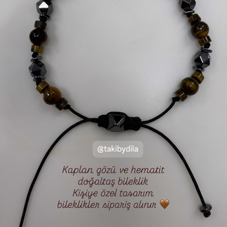 kaplan gözü hematit bileklik