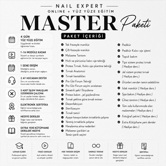 Nail Expert Online+Yüz yüze eğitim MASTER