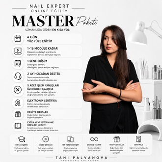 Nail Expert Online+Yüz yüze eğitim MASTER