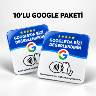 10'lu Google Nfc Yorum Kartı