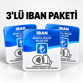 3'lü IBAN Nfc Kartı