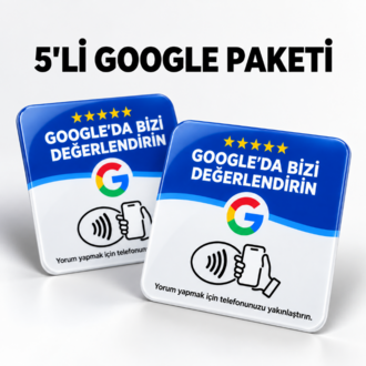 5'li Google Nfc Yorum Kartı