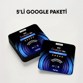 5'li Google Nfc Yorum Kartı