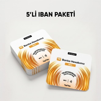 5'li IBAN Nfc Kartı
