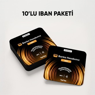 10'lu IBAN Nfc Kartı