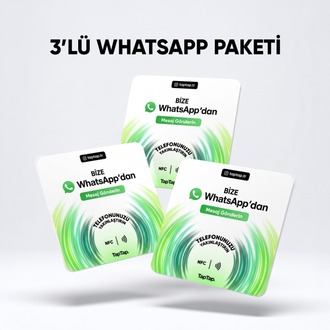 3'Lü Whatsapp NFC Kartı