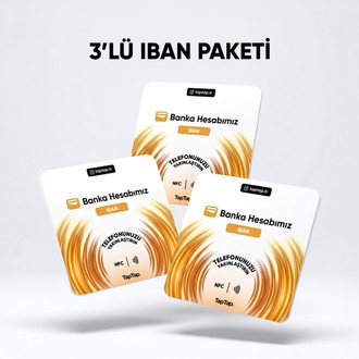 3'lü IBAN Nfc Kartı