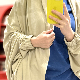 Bej- Oversize Modal Ceket