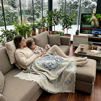 Mavi TV Örtüsü (Ön Sipariş )