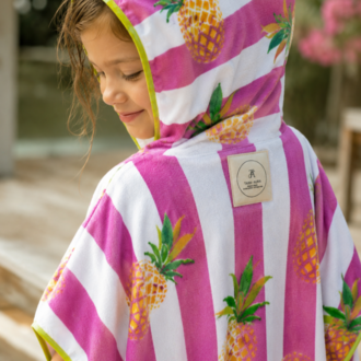 %100 Pamuk Renkli Oversize 3-8 Yaş Çocuk Pançosu
