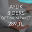 Aylık 8 Ders Optimum Paket