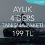 Aylık 4 Ders Tanışma Paketi