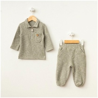 BABY FOU POLO YAKA CEPLİ İKİLİ TAKIM (18-24 Ay)