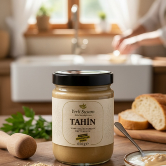 %100 Yerli Susamdan Taş Değirmen Tahini