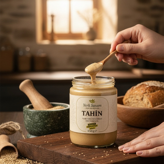 %100 Yerli Susamdan Taş Değirmen Tahini