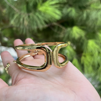 Gold kelepçe bileklik 