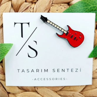 Rozet Metal Broş Yaka Okul Çantası Kıyafet Şapka Takı Aksesuar Elektronik Gitar Muzik Rosette