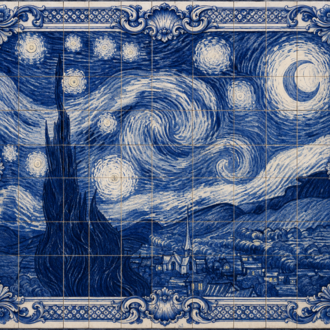The Starry Night – Vincent van Gogh  Masterpieces No.002 – Starry Night