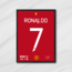 Manchester United - Cristiano Ronaldo Forma Tablo