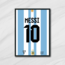 Arjantin - Lionel Messi Forma Tablo 