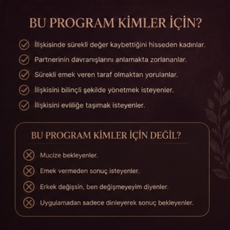 DİŞİL OTORİTE PROGRAMI 4500+ Birebir Seans Analiziyle Oluşturuldu
