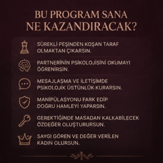 DİŞİL OTORİTE PROGRAMI 4500+ Birebir Seans Analiziyle Oluşturuldu